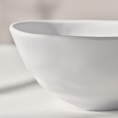 White Melamine Bowl