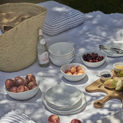 White Melamine Bowl
