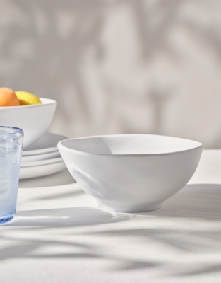 White Melamine Bowl