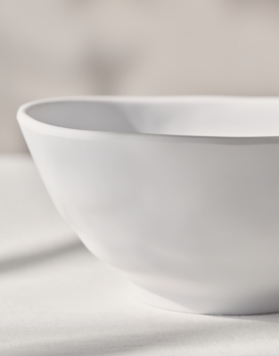 White Melamine Bowl