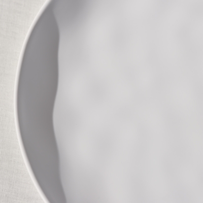 White Melamine Dinner Plate