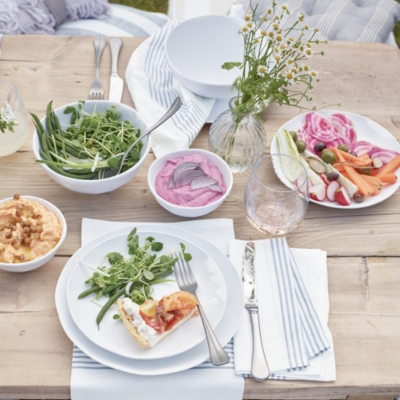 White Melamine Picnic Bowl | Outdoor Living | The White Company US