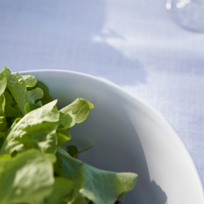 White Melamine Salad Bowl