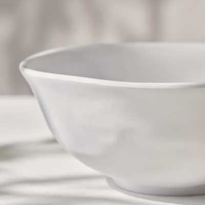 White Melamine Salad Bowl