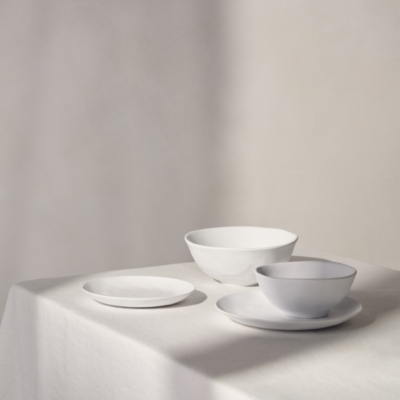 White Melamine Salad Bowl