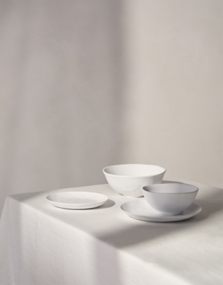 White Melamine Salad Bowl