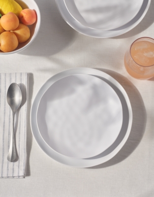 White Melamine Side Plate