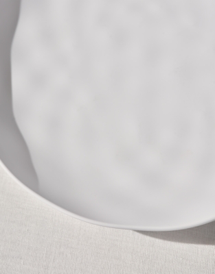 White Melamine Side Plate