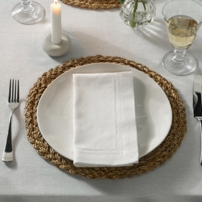 White Picot Stitch Napkins – Set of 4