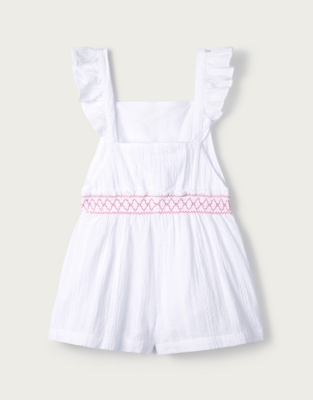 White Textured Playsuit (16yrs) Girls' Clothing The White Company UK