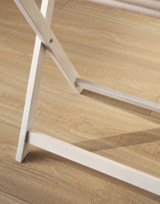 Whitewashed Bamboo Butlers Tray