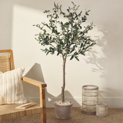 Whitewashed Bamboo Candle Holder