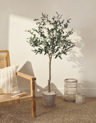Whitewashed Bamboo Lantern