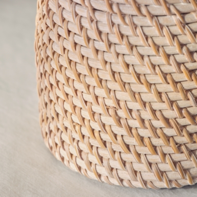Whitewashed Rattan Jug