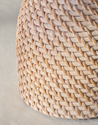 Whitewashed Rattan Jug