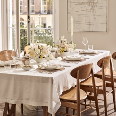 Whitewashed Rattan Round Placemat