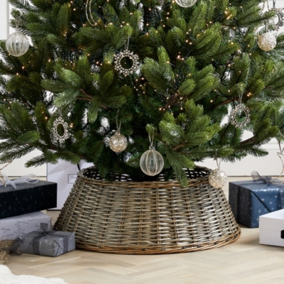 Wicker Christmas Tree Skirt | Christmas Trees | The White Company UK