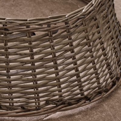 Wicker Christmas Tree Skirt Christmas Trees The White Company UK