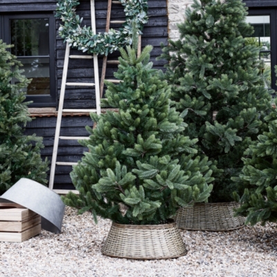 Wicker Christmas Tree Skirt | Christmas Trees | The White Company UK