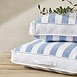 Wide Blue Stripe Scatter Cushion