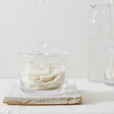 Wide Glass Storage Jar