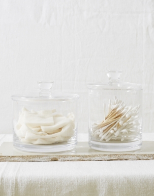 Wide Glass Storage Jar