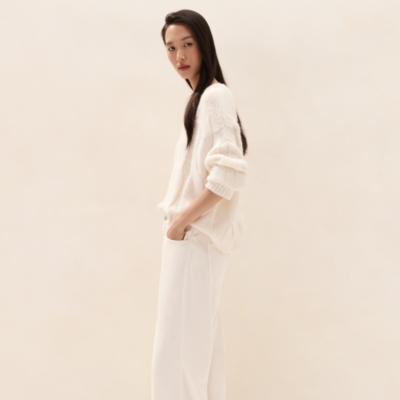 Wide-Leg Cord Trousers