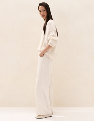 Wide-Leg Cord Trousers
