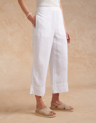 LINEN CROPPED PANT