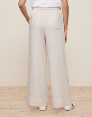 Wide-Leg Drawstring Pants | Pants & Shorts | The White Company US