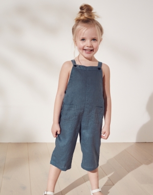 Wide-Leg Dungarees (1-6yrs) | Baby & Children's Sale | The White Company UK