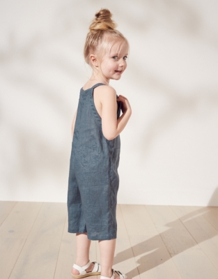 Wide-Leg Dungarees (1-6yrs) | Baby & Children's Sale | The White Company UK