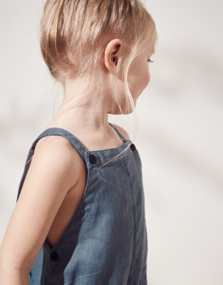 Wide-Leg Dungarees (1-6yrs) 