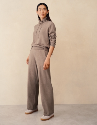 Wide Leg Joggers with Cotton