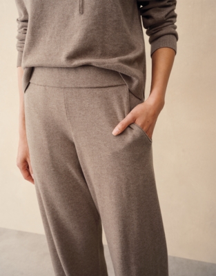 Wide Leg Joggers with Cotton