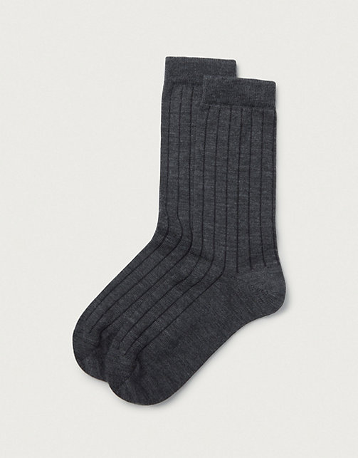 Wide Rib Socks with Wool | Slippers, Socks & Sleep Accessories | The ...