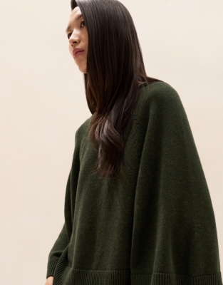 Wide-Sleeve Jumper with Recycled Cotton