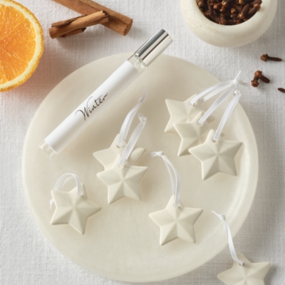 Winter Ceramic Stars – Set of 8