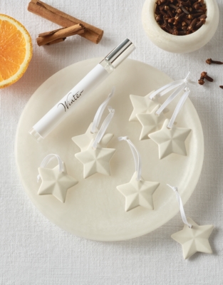Winter Ceramic Stars – Set of 8