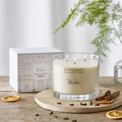 Winter Large Candle | Festive Fragrances | The White Company US