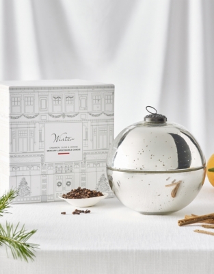 Winter Mercury Large Bauble Candle