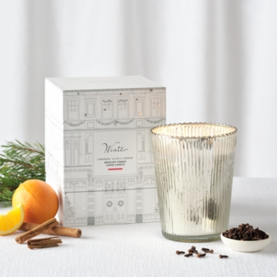 Winter Mercury Ribbed Large Candle