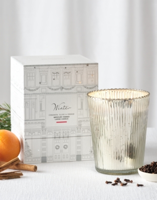 Winter Mercury Ribbed Large Candle