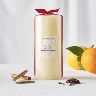 Winter Pillar Candle – Large