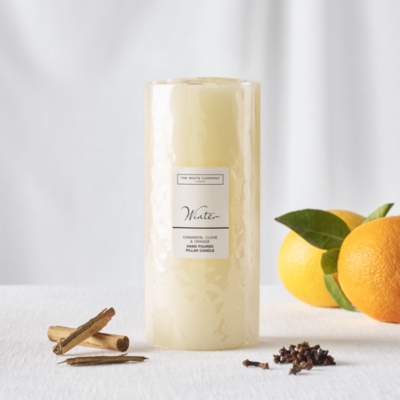 Winter Pillar Candle – Large