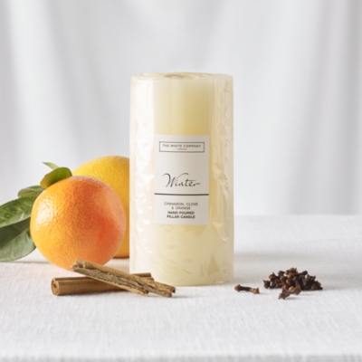 Winter Pillar Candle – Large