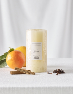 Winter Pillar Candle – Large