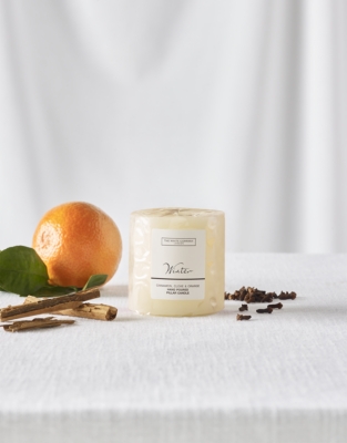 Winter Pillar Candle – Mini