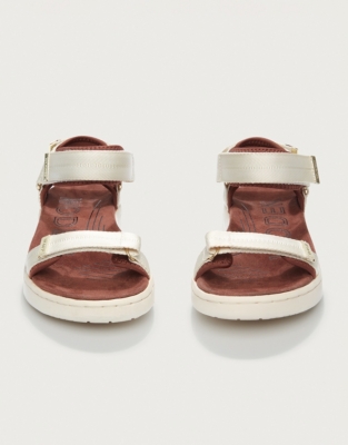 Woden Line Webbing Footbed Sandals - Ivory
