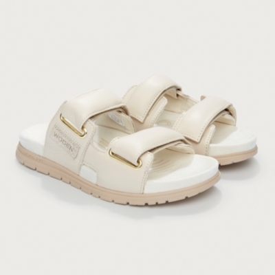 Woden Padded Leather Sliders